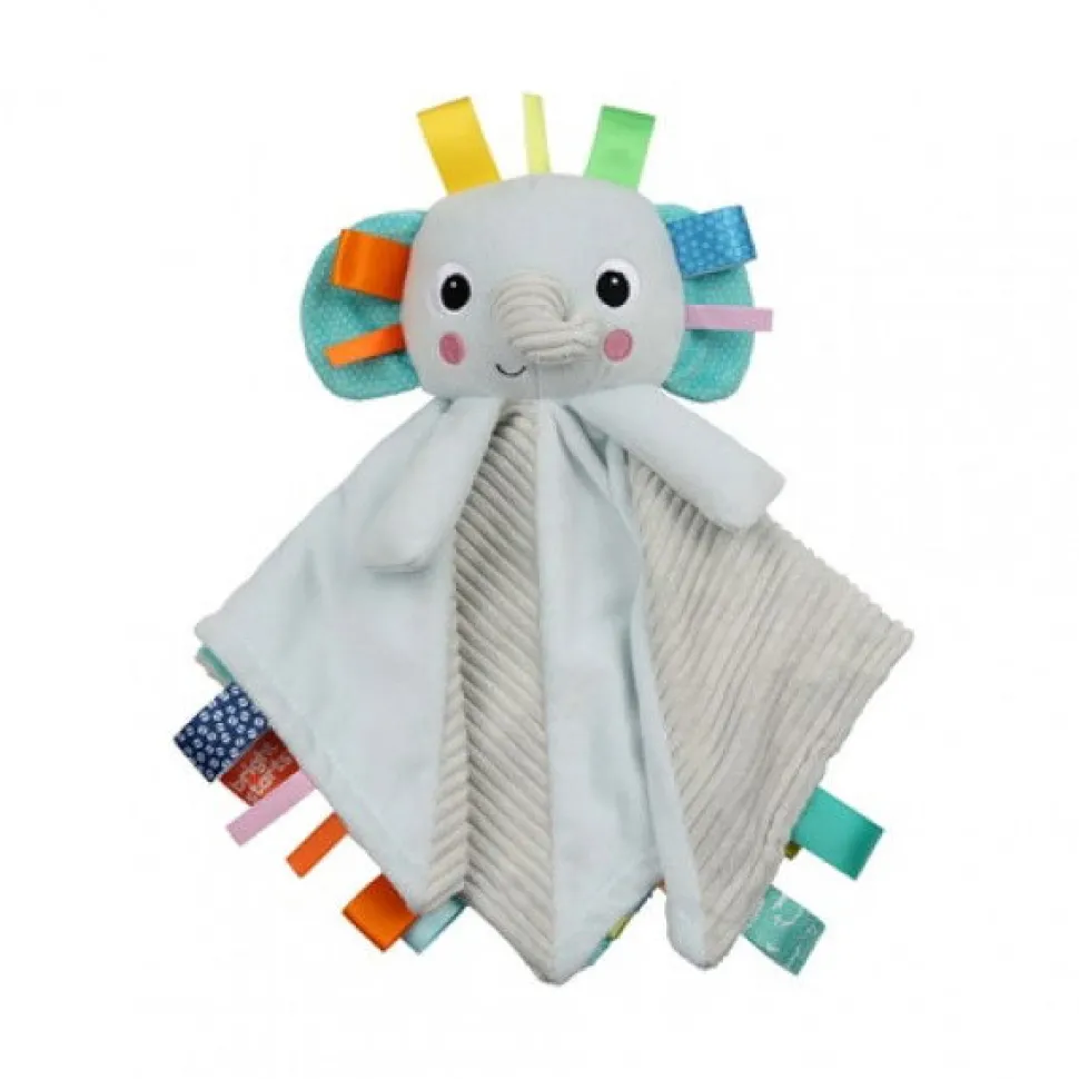 Kuscheltuch Mit Etiketties - Elefant