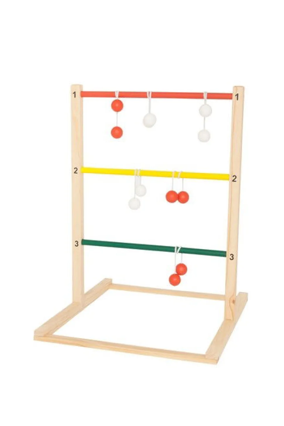 Leitergolf, Holz - Rot Und Weiss
