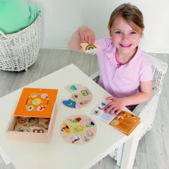Lernpuzzle Aus Holz - Die Funf Sinne