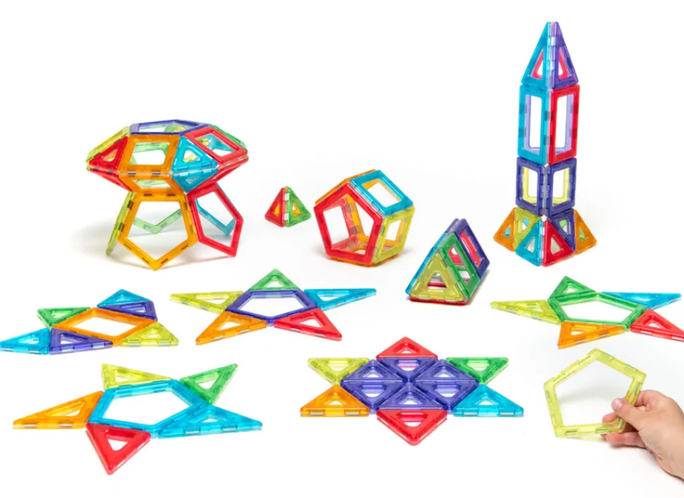 Mag Polydron - Transparent - 100 Teile