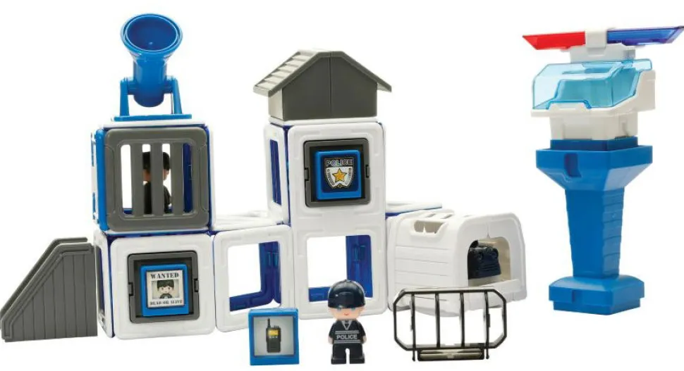 Magformers Polizeiwache Und Fahrzeuge - 50 Stk.