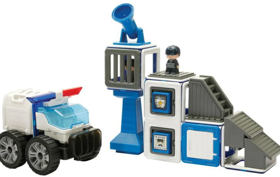 Magformers Polizeiwache Und Fahrzeuge - 50 Stk.