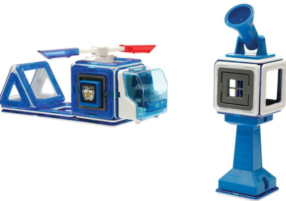 Magformers Polizeiwache Und Fahrzeuge - 50 Stk.