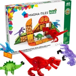 Magna-Tiles - Dino World, 40 Teile