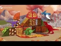 Magna-Tiles - Dino World, 40 Teile