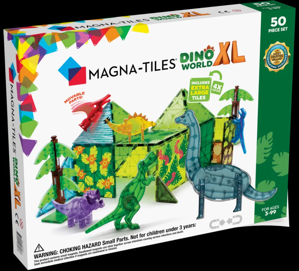 Magna-Tiles - Dino World Xl, 50 Teile