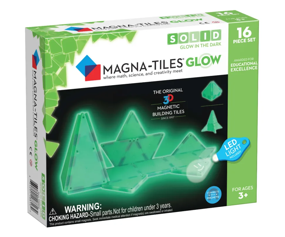 Magna-Tiles Glow In The Dark - 16 Stk.
