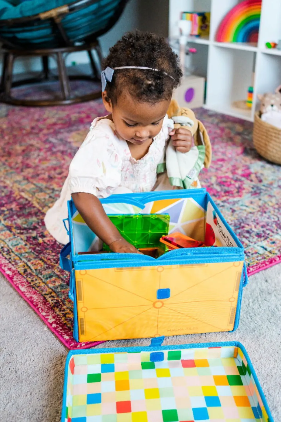 Magna-Tiles Spielmatte Und Aufbewarung