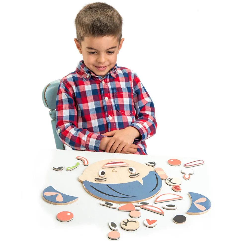 Magnetspiel - Ein Gesicht Bauen