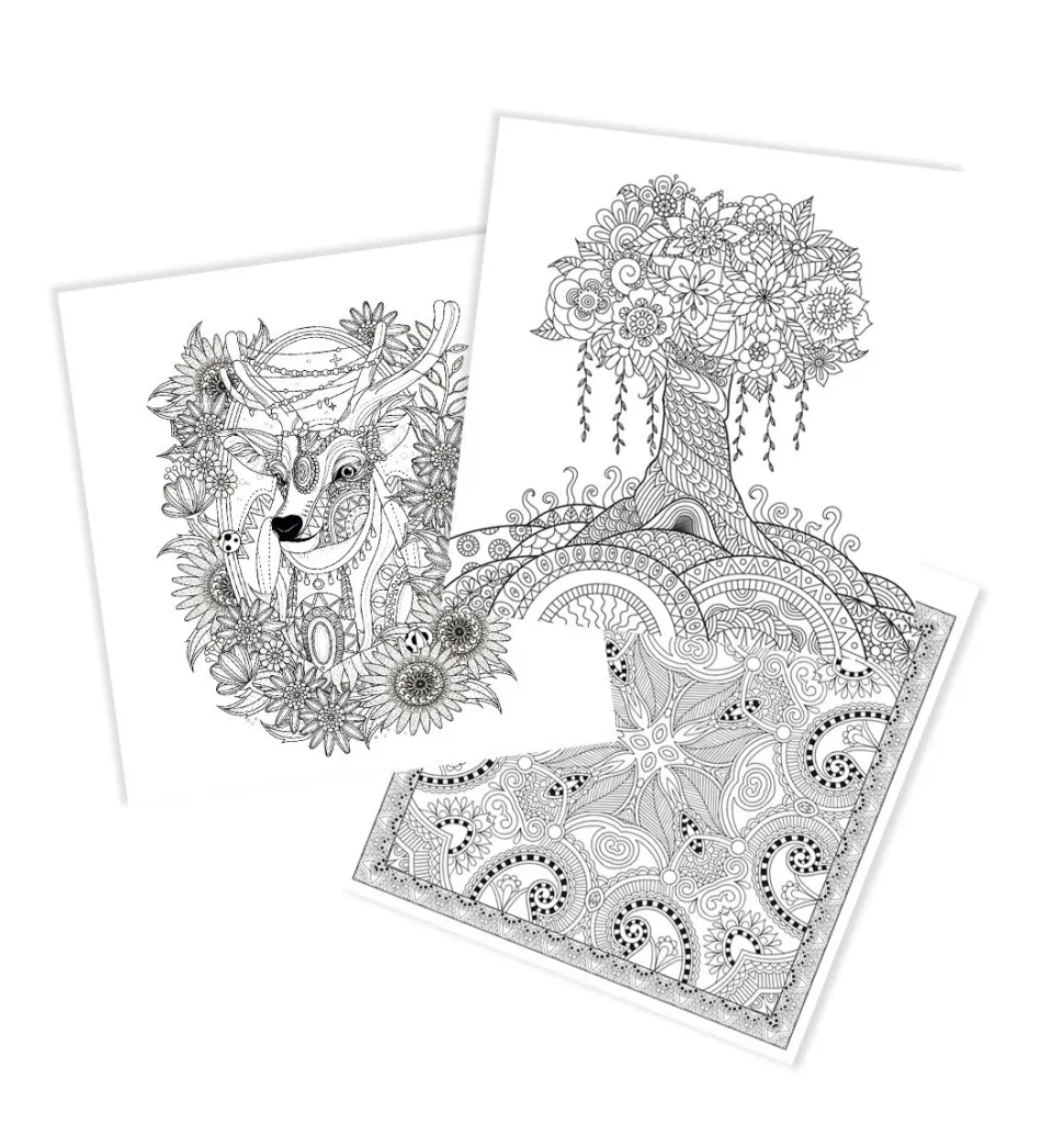 Malbuch Mindfulness - 30 Seiten