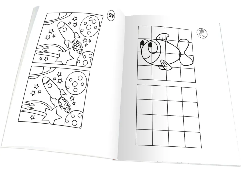 Malbuch Mit Lustigen Aufgaben, 36 Seiten