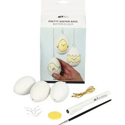 Male Ostereier Mit Wasserfarbe, 3 Stk.