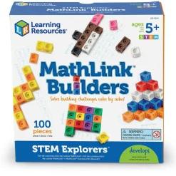 Mathlink Steckwurfel - 100 Stk. Inkl. 10 Aufgaben