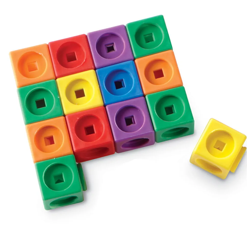 Mathlink Steckwurfel - 100 Stk. Inkl. 10 Aufgaben