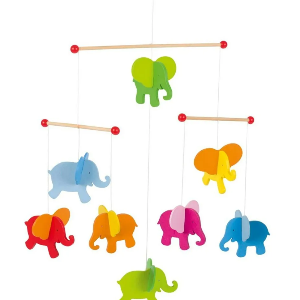 Mobile Aus Holz - Elefanten