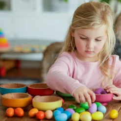 Nester Und Eier Sortierset - Aus Holz, 36 Teile