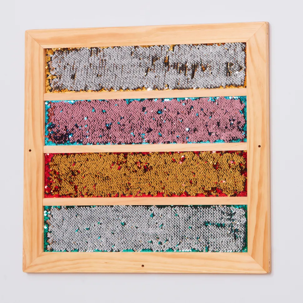 Pailletten Wandboard - Streifen, 1 Stk