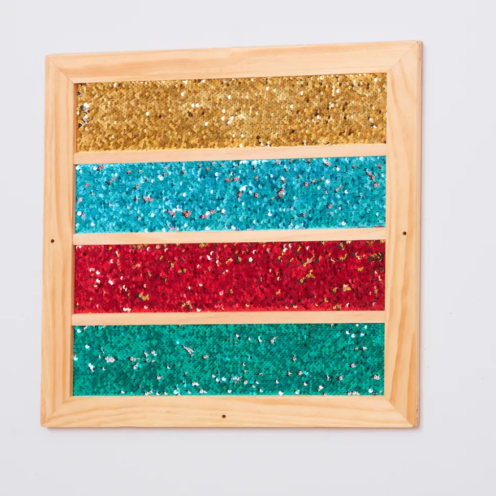 Pailletten Wandboard - Streifen, 1 Stk