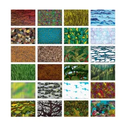 Papierbogen - Naturmotive, 144 Stk.