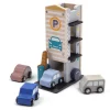 Parkhaus Mit 4 Holzautos