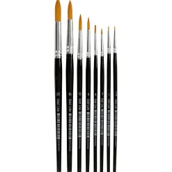 Pinsel Gold Line - Rund, 8 Stk.