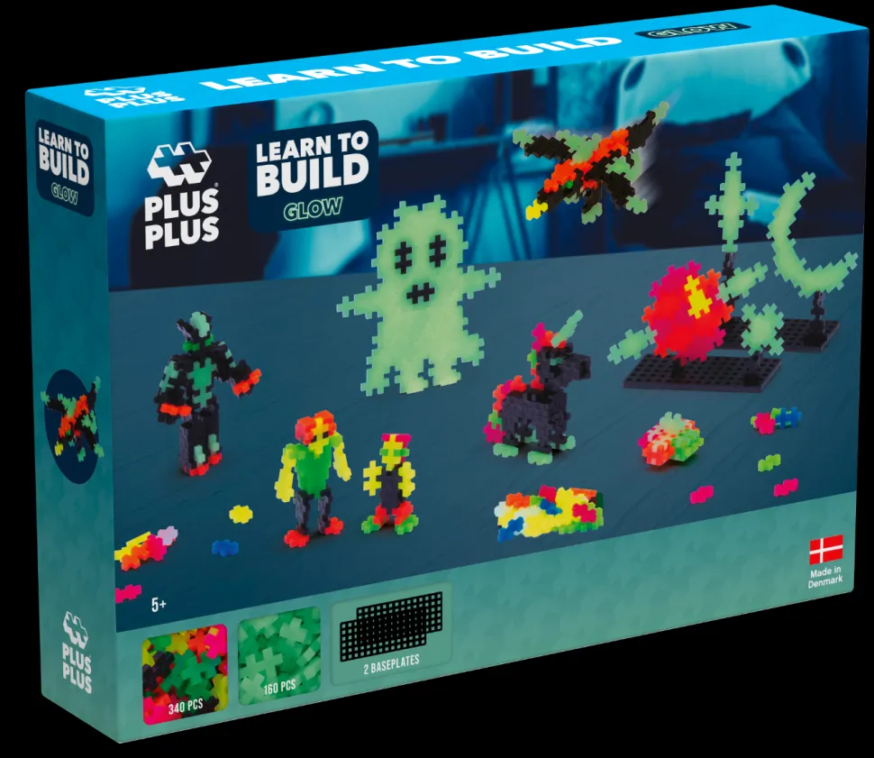 Plus-Plus - Glow In The Dark, 500 Teile