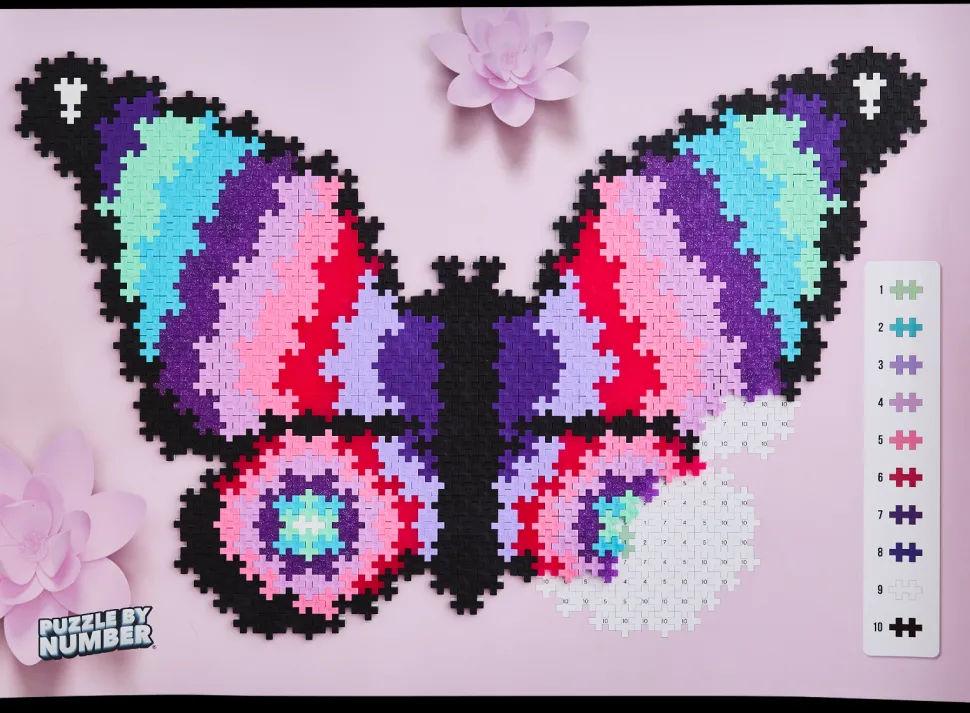 Plus-Plus - Puzzeln Nach Zahlen, Schmetterling,800