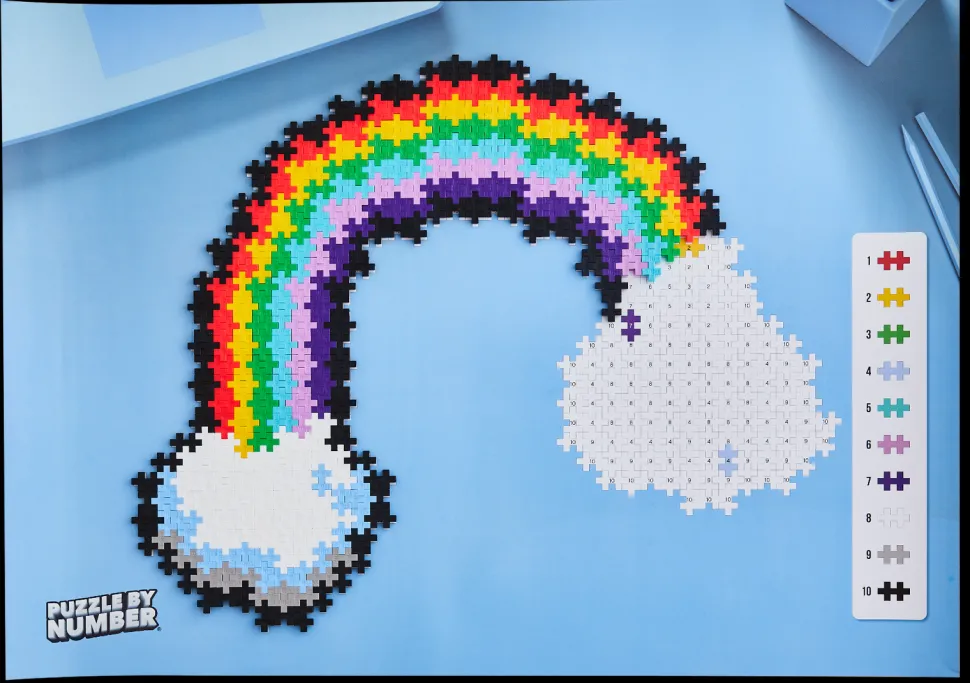 Plus-Plus - Puzzeln Nach Zahlen, Regenbogen, 500 T