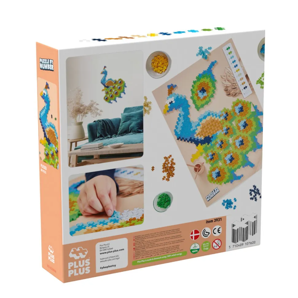 Plus-Plus - Puzzle By Number - Pfau, 800 Stk.