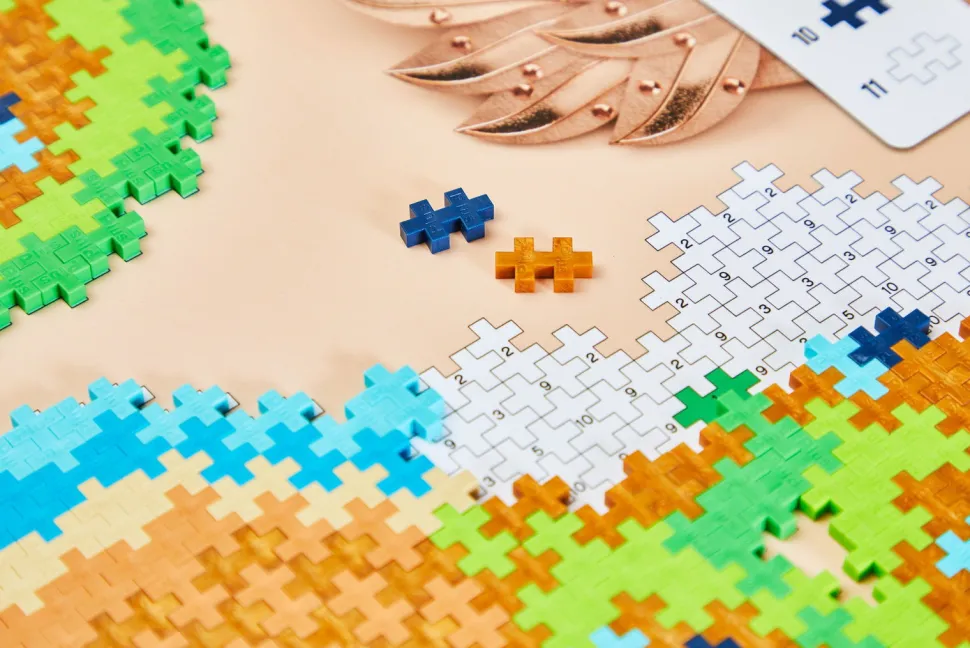 Plus-Plus - Puzzle By Number - Pfau, 800 Stk.