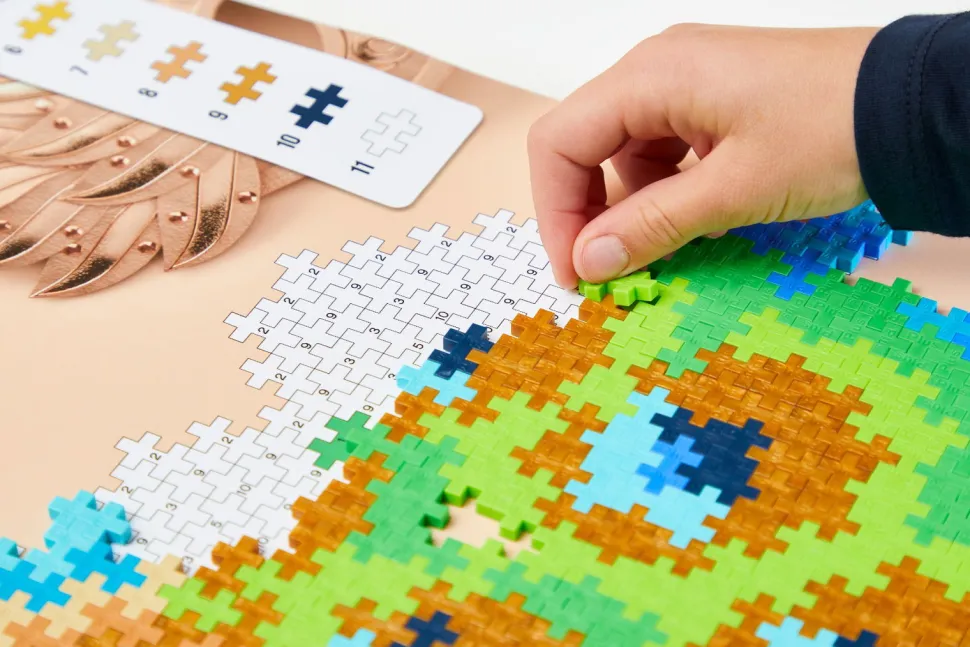Plus-Plus - Puzzle By Number - Pfau, 800 Stk.