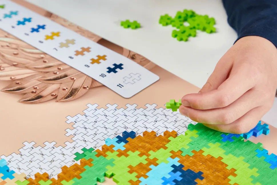 Plus-Plus - Puzzle By Number - Pfau, 800 Stk.