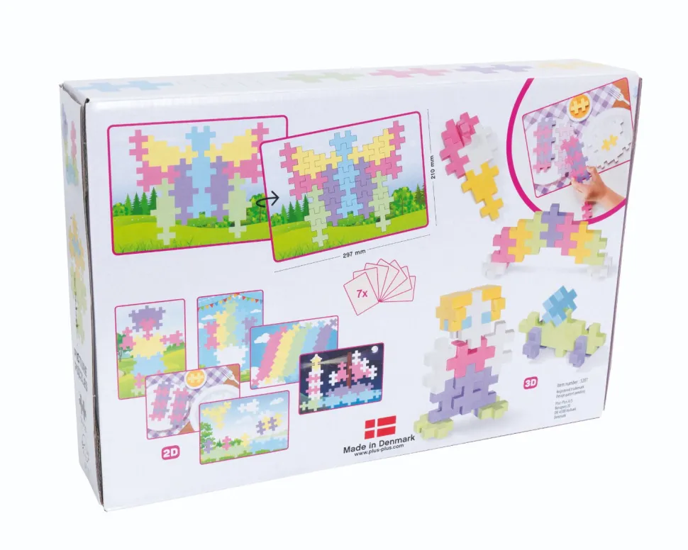 Plus-Plus Big Pastell - Bilderpuzzles, 60 Teile