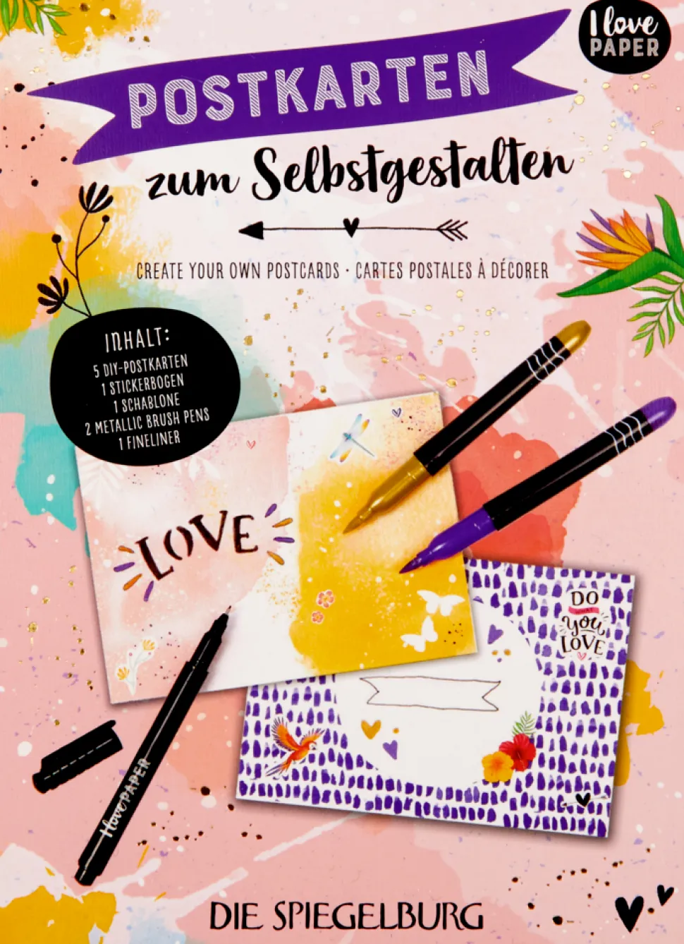 Postkarten Zum Selbstgestalten - Kreativset