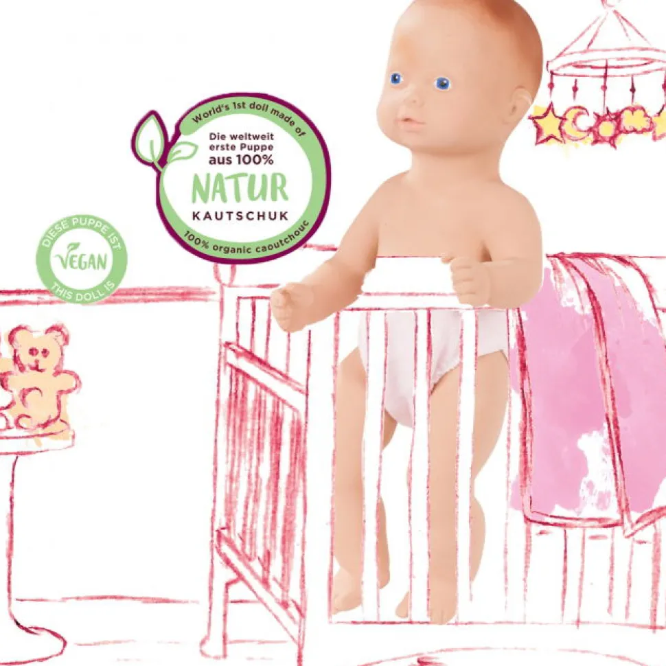 Puppe Lina - Vegan, 33 Cm