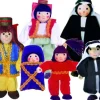 Puppen 12,5 Cm - D - 6 Familienmitglieder