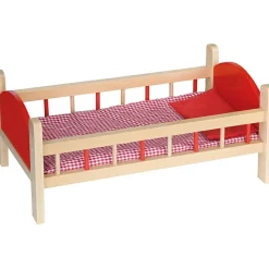 Puppenbett M. Bettzeug - 56X31X23 Cm