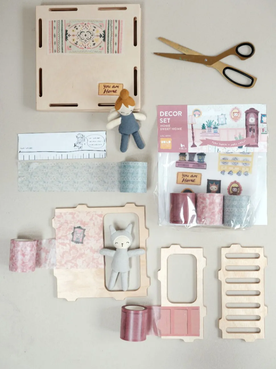 Puppenhaus Build Zubehör - Home Sweet Home