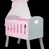 PuppenZubehör - Puppenbett Mit Himmel 45 Cm