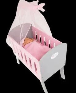 PuppenZubehör - Puppenbett Mit Himmel 45 Cm