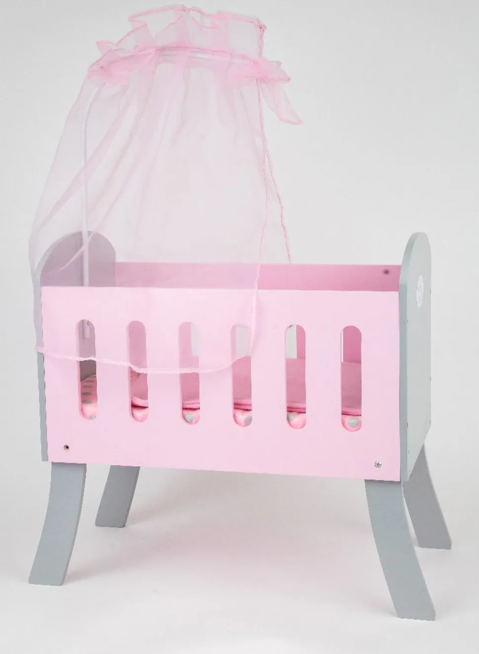 PuppenZubehör - Puppenbett Mit Himmel 45 Cm