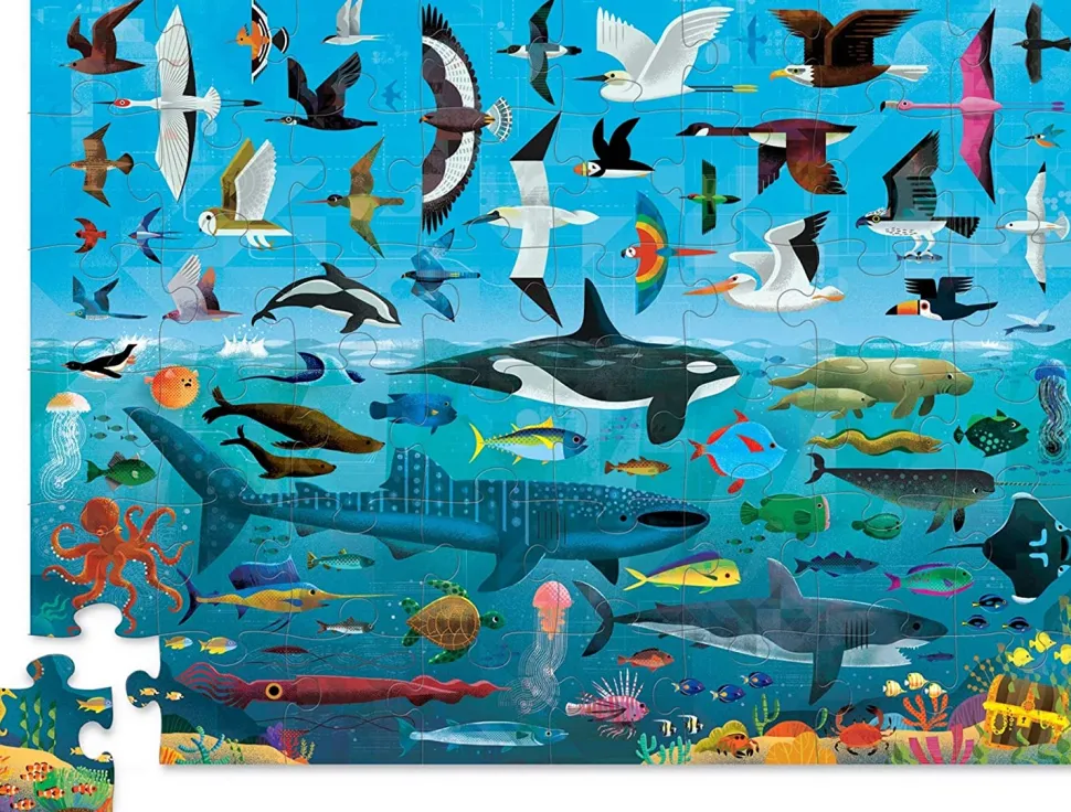 Puzzle - 48 Teile - Druber/Drunter - Himmel & Meer