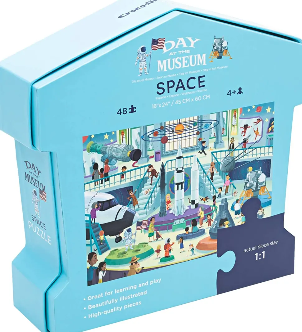 Puzzle - 48 Teile - Im Museum: Raumfahrt