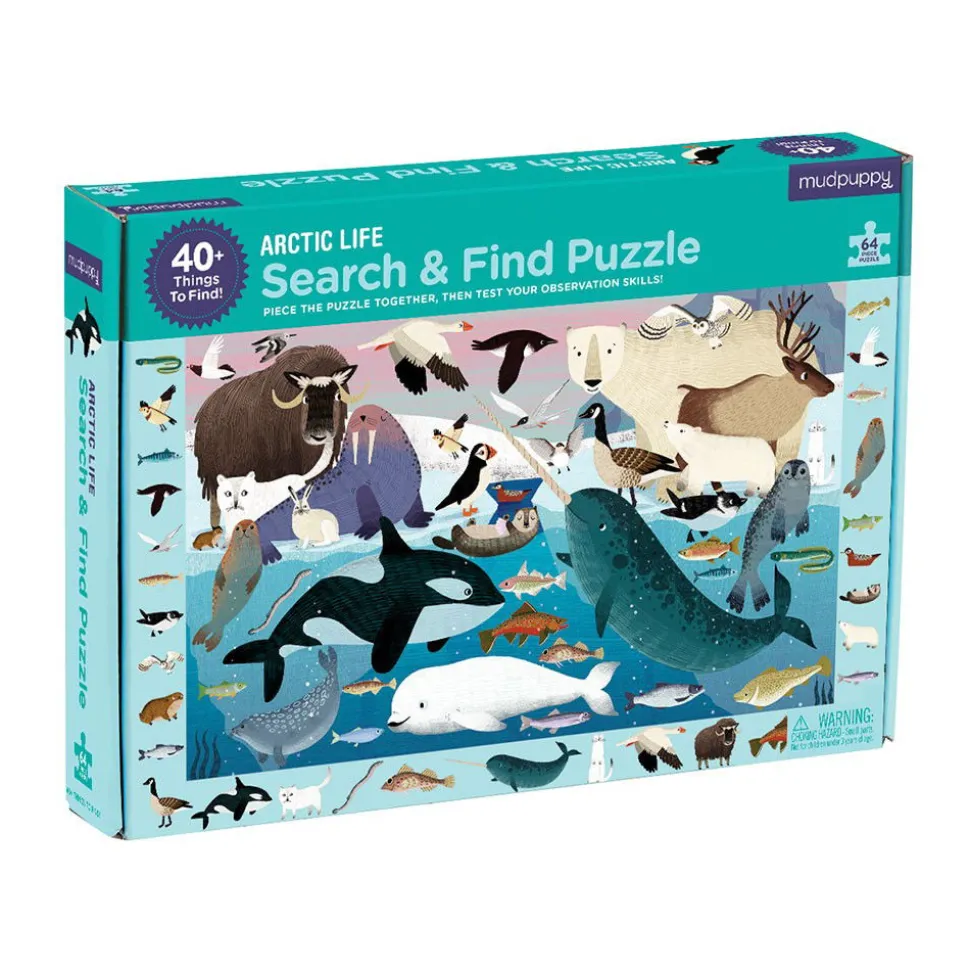 Puzzle Arktisches Leben - Such Und Find, 64 Teile