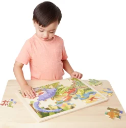Puzzle Aus Holz - Dinosaurier, 24 Teile