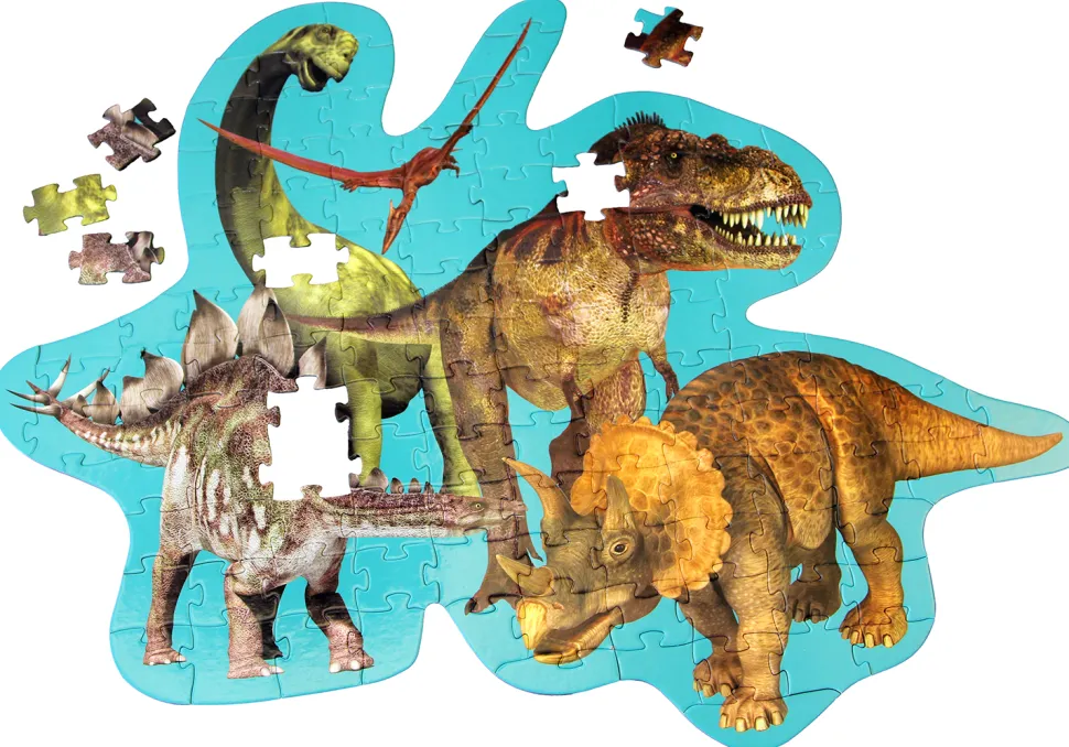 Puzzle Boden - 120 Teile - Dinosaurier