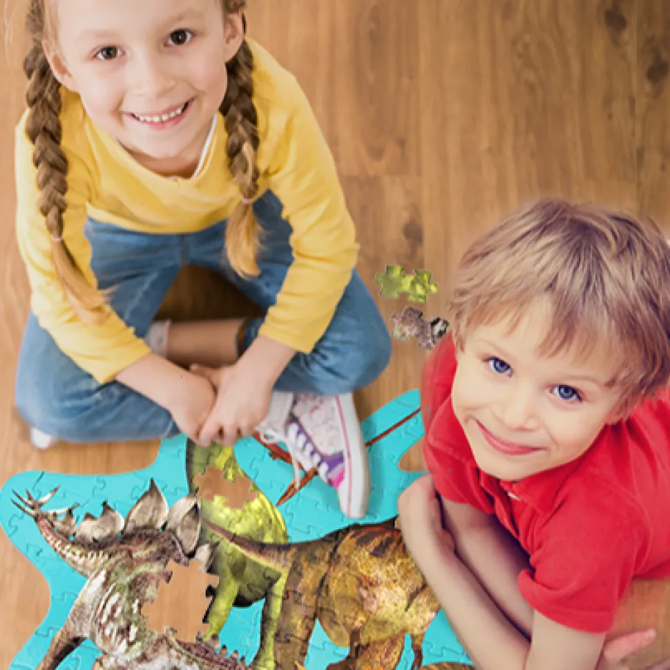 Puzzle Boden - 120 Teile - Dinosaurier