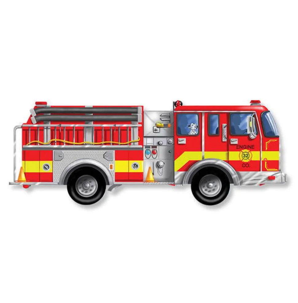 Puzzle Boden - Feuerwehrauto, 48 Teile