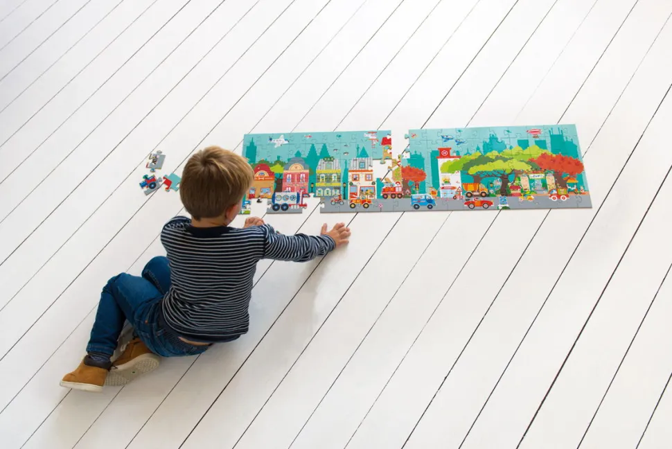 Puzzle Boden - Stadtleben, 100 Teile