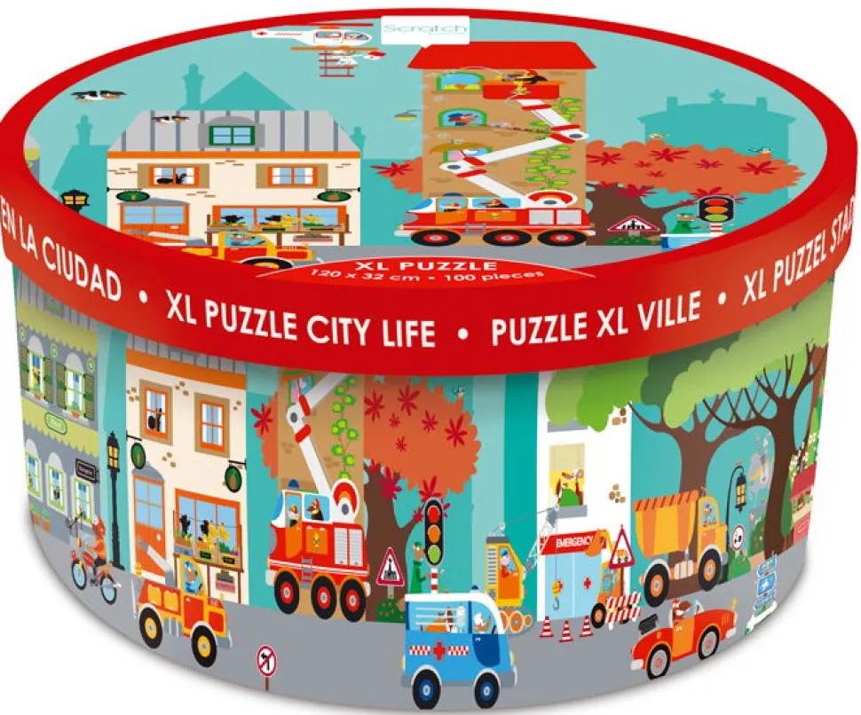 Puzzle Boden - Stadtleben, 100 Teile